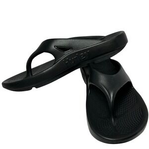 Hurley Men's Black Thong Sandals Slides Comfort Cushioned Flip Flops Size 10